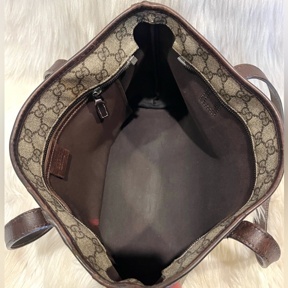 Authenticated Gucci Joy Supreme Shoulder Bag Tote Bag Laptop Bag Handbag - Picture 11 of 16